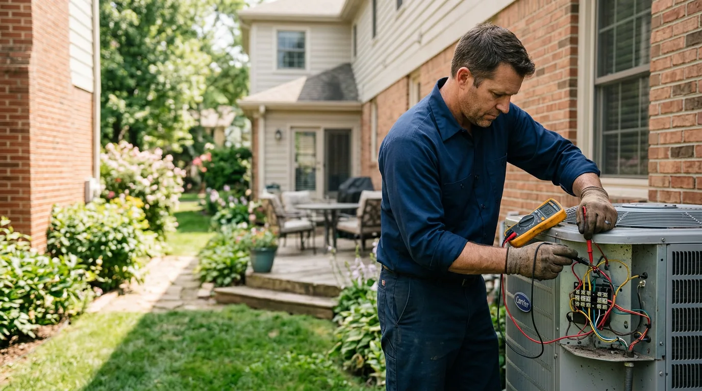 HVAC technician working near Meyersdale, PA
